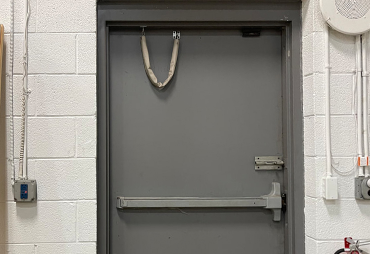 Steel door installer